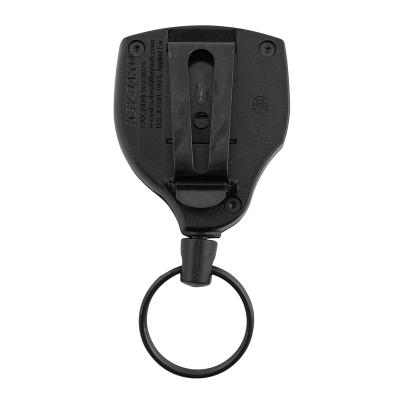KEY-BAK nøgleholder med 90° drejbar trommel med kevlar-wire og bælteclips (S48K Heavy Duty)